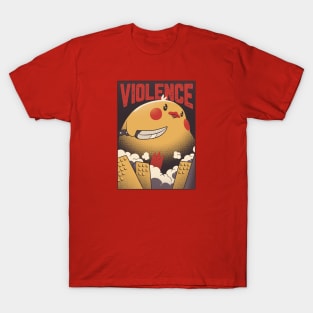 Violence Funny Duck Attack by Tobe Fonseca T-Shirt